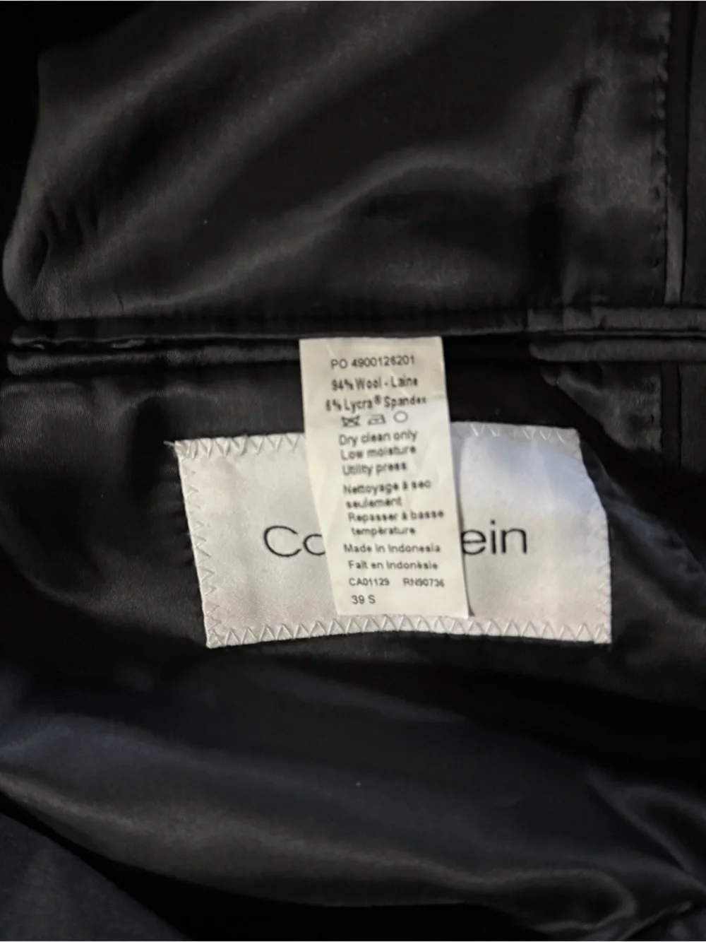 Calvin Klein Men's Slim Fit Charcoal Suit - Elegant Everyday Tailored Set